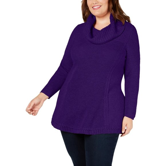 NEW!Style & Co 1X cowl neck sweater - Picture 2 of 8